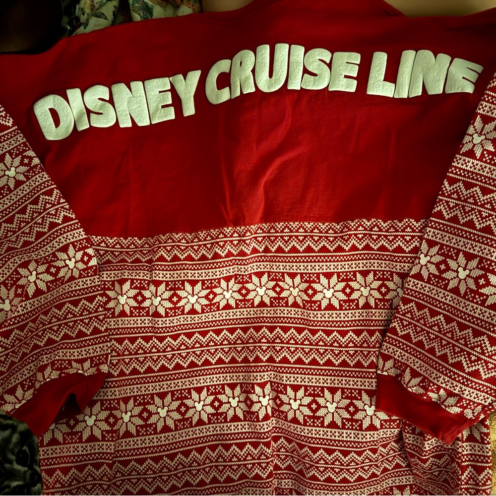 Disney XXl cruise line Christmas Spirt Jersey